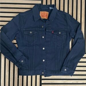 Levi’s Denim Trucker Jean Jacket Navy Blue Size S